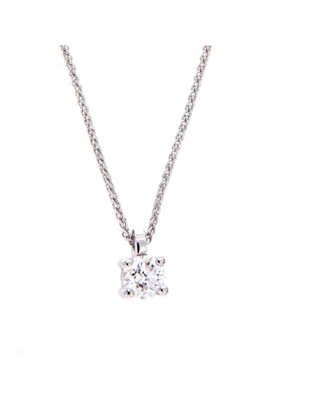 Necklace Crivelli Woman PUNTO LUCE in White Gold Diamante 0.30 Ct 08136970 - 08136970